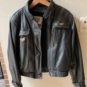 First Gear Leather Riding Jacket
